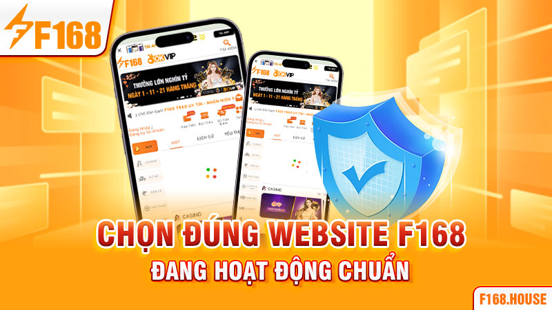 Chọn đúng website F168 đang hoạt động chuẩn