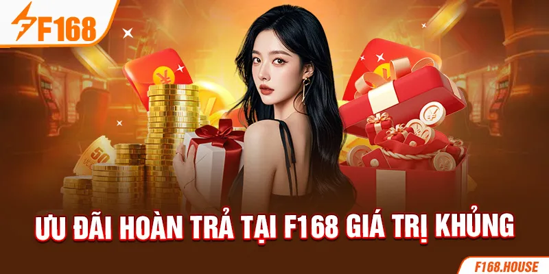 Ưu đãi hoàn trả tại F168 giá trị khủng